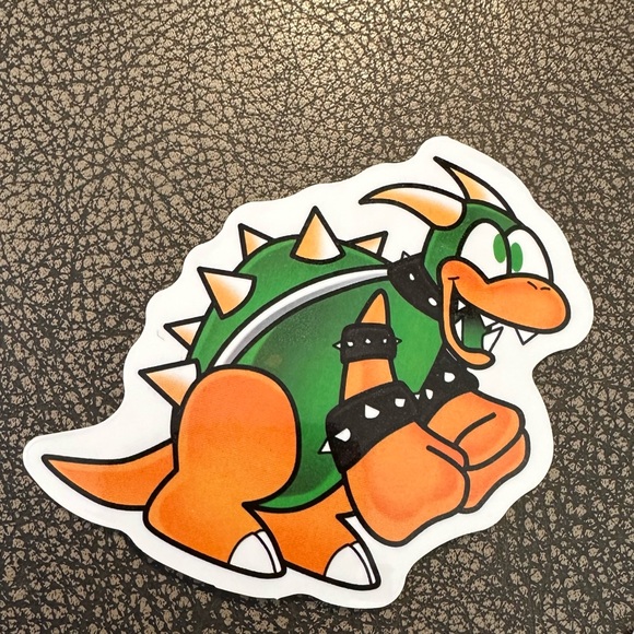 New - set of 4 Bowser stickers - super Mario brothers characters - Picture 6 of 7